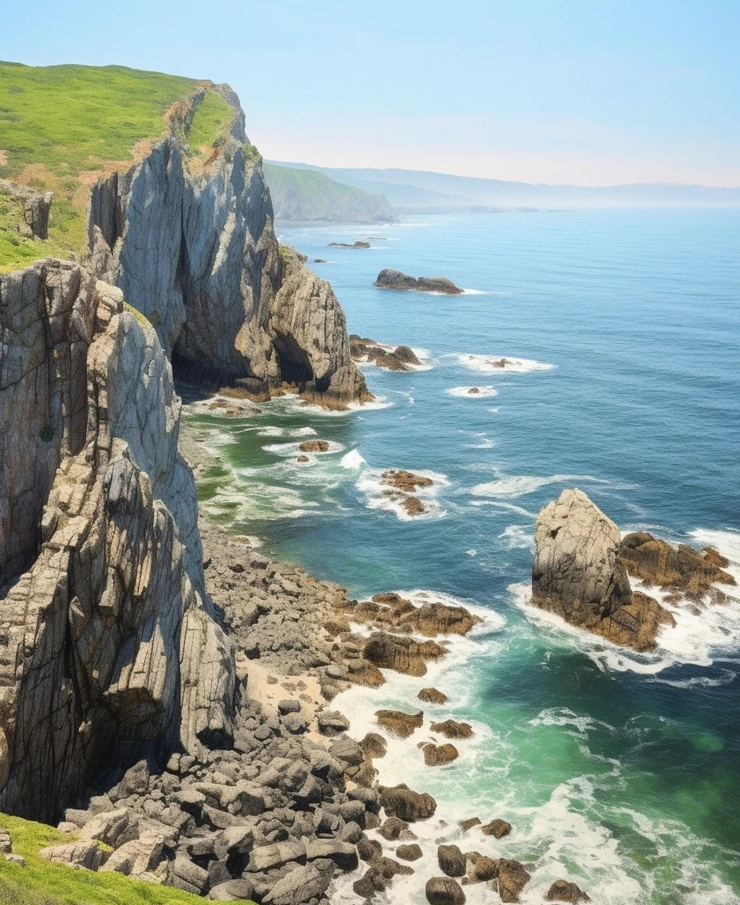 98探秘灰色峭壁的独特魅力98  99在海边,有一片神秘的灰色峭壁