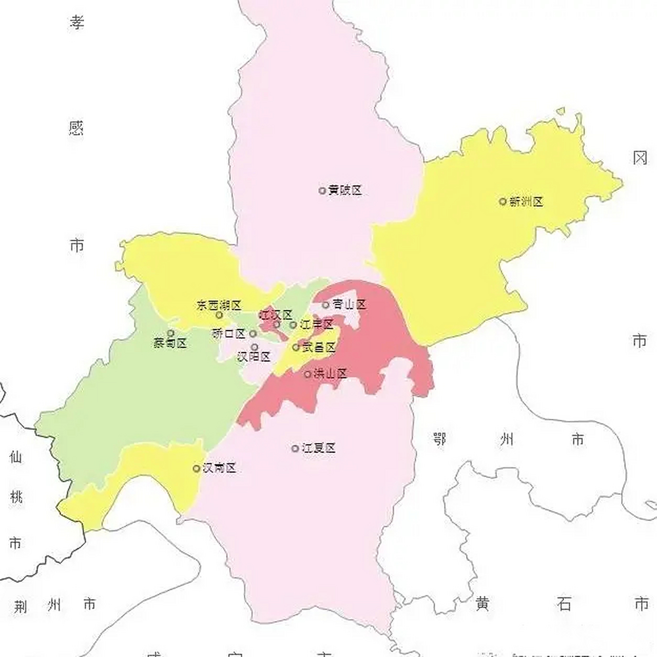 武汉行政区划调整畅想 合并鄂州,梁子湖区并入江夏区,华容区和鄂城区