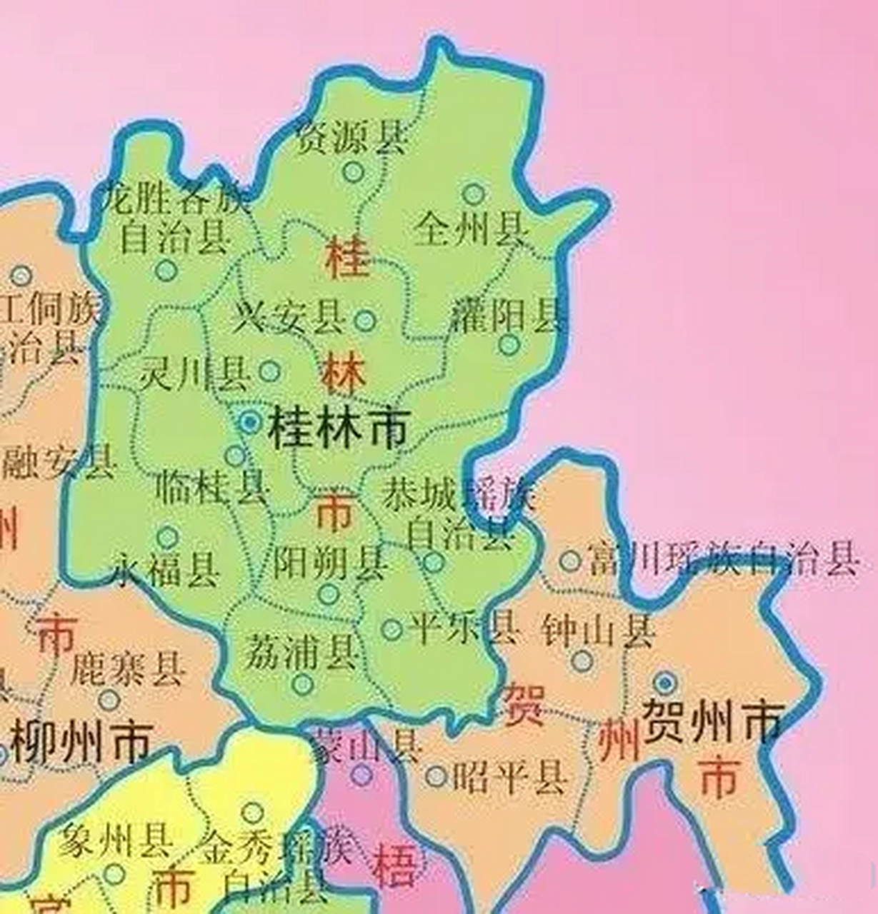 灵川县行政区划图图片