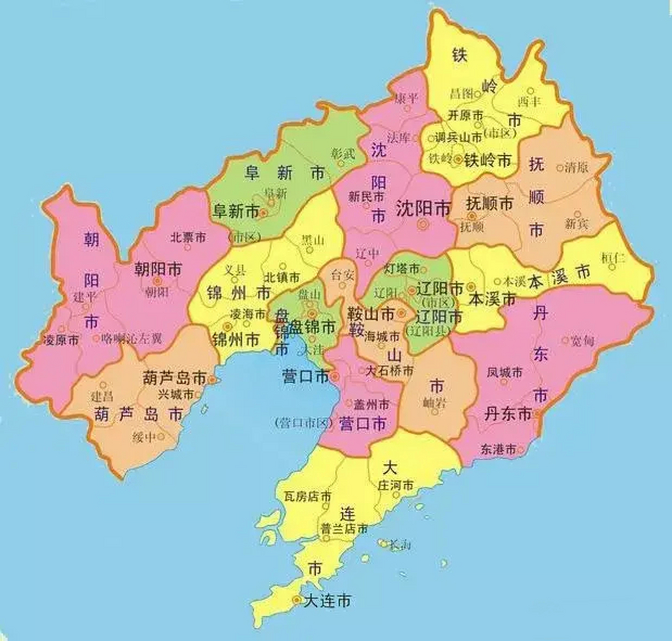 辽宁行政区划调整畅想 葫芦岛锦州阜新(除彰武)和在一起,叫锦州市