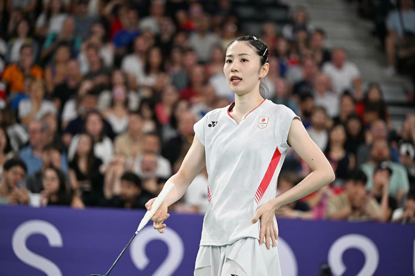 日本女子羽毛球运动员志田千阳高颜值出圈 ,有网友说侧面看过去很像