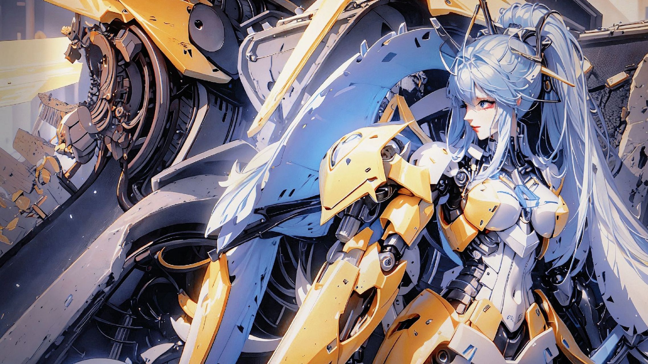 ai共创计划#少女与机甲融合,双倍buff快乐