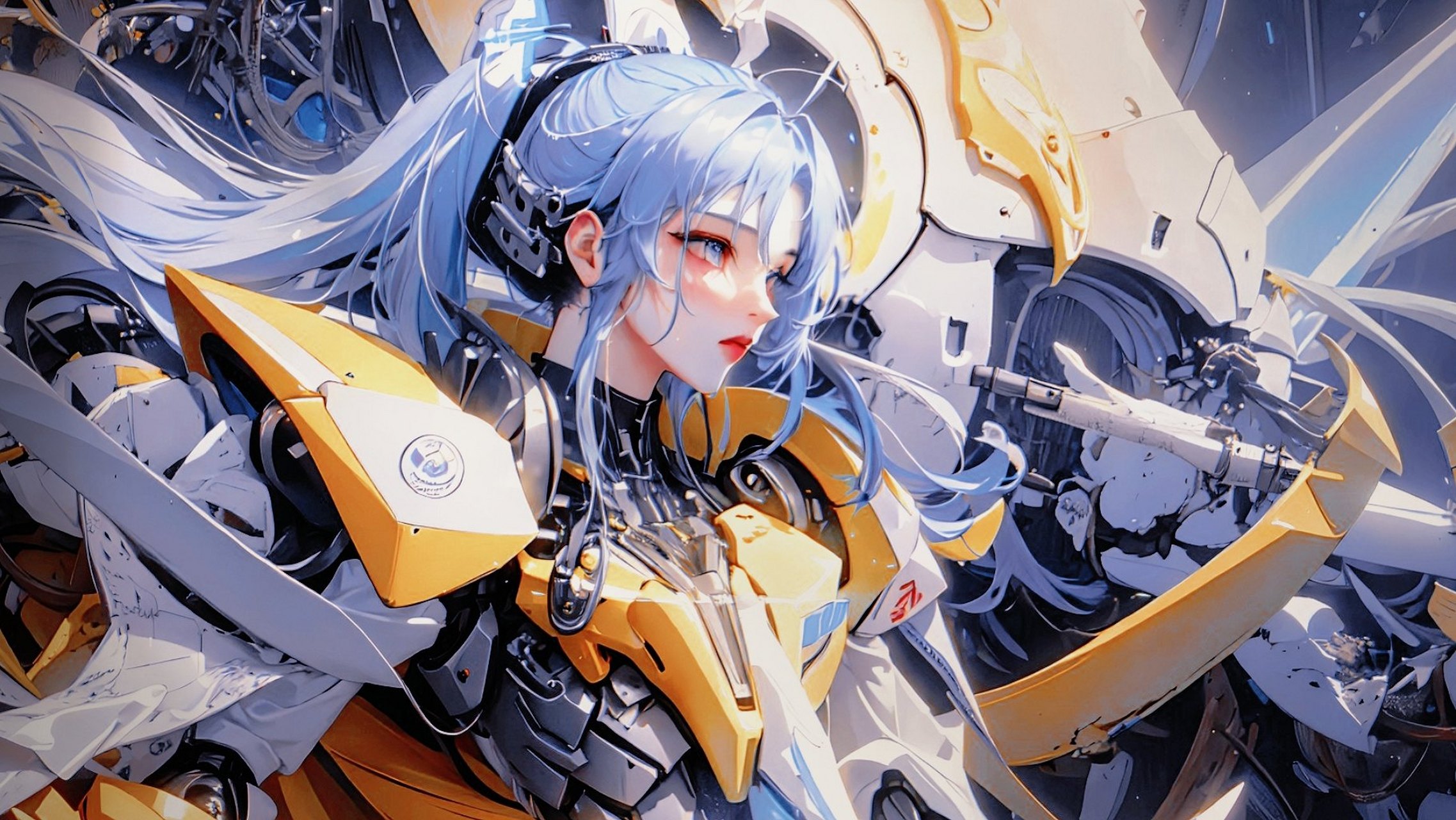 ai共创计划#少女与机甲融合,双倍buff快乐
