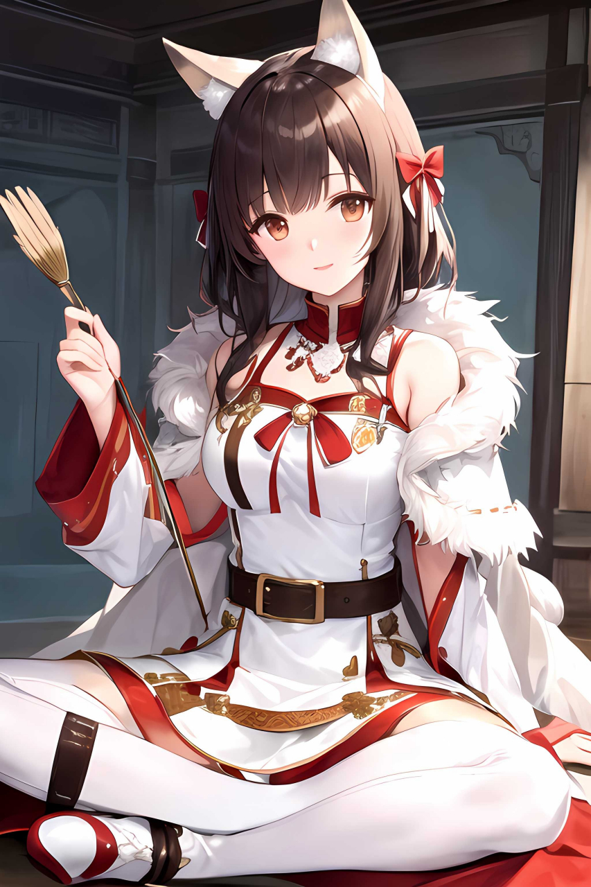 动漫壁纸# 兽耳巫女