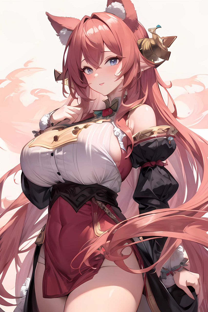 动漫壁纸# 兽耳旗袍美女