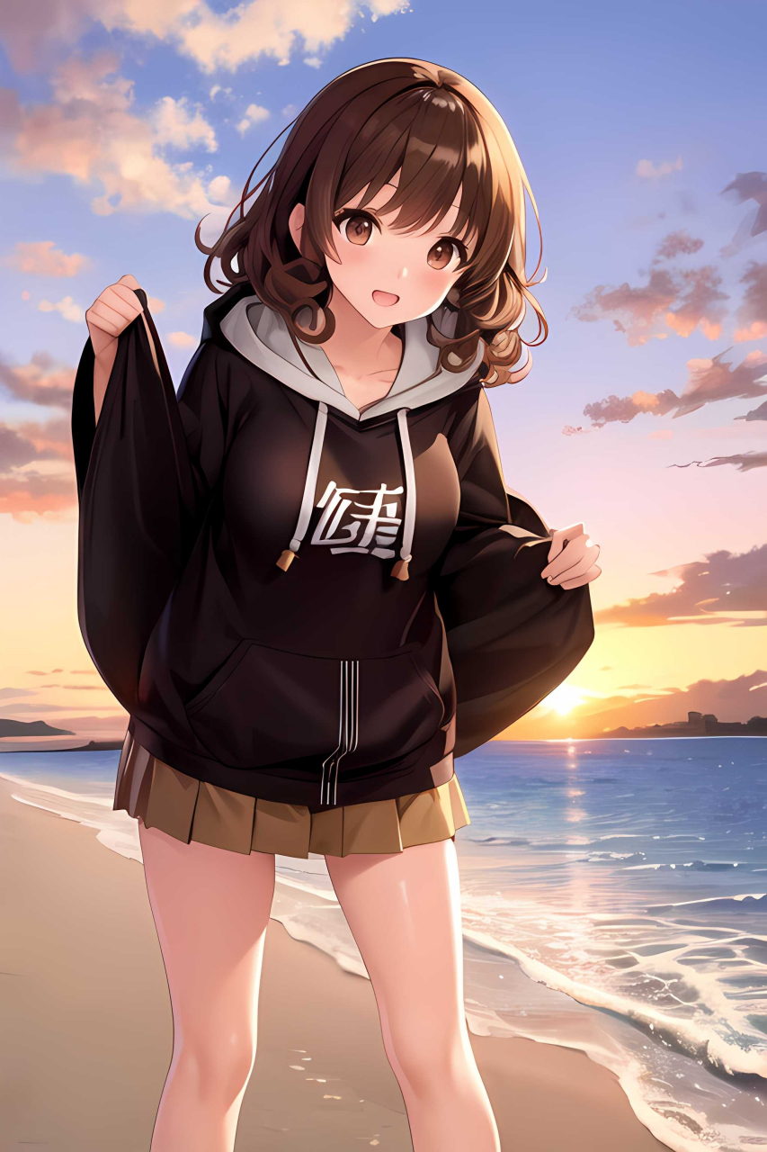 二次元美少女# 沙滩女孩