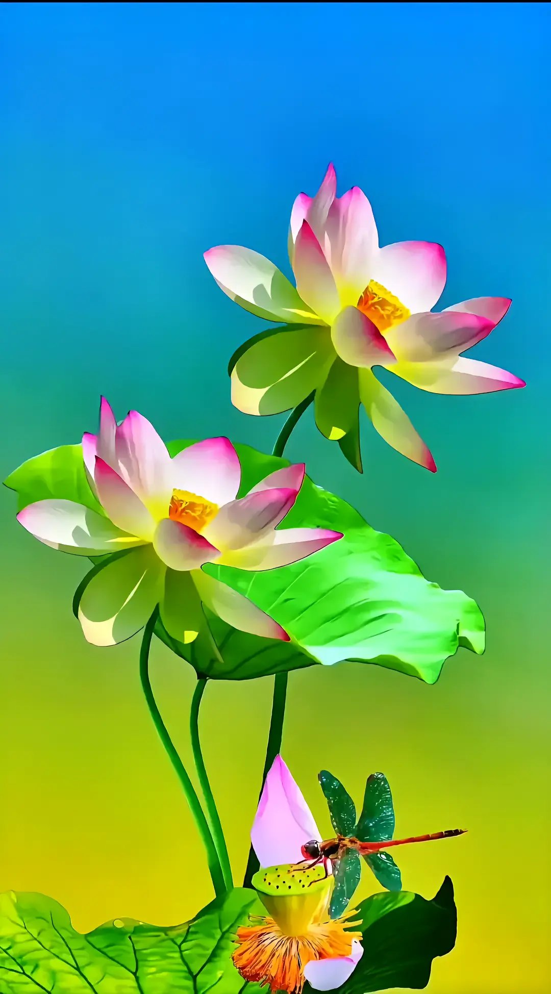 漂亮的荷花壁纸