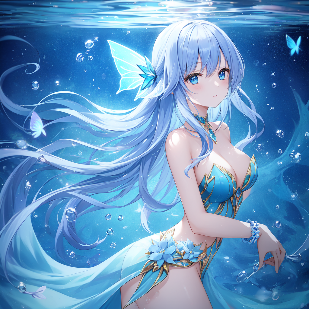 9598水精灵降临人间!9194  哇,第一眼就被这幅画深深吸引!