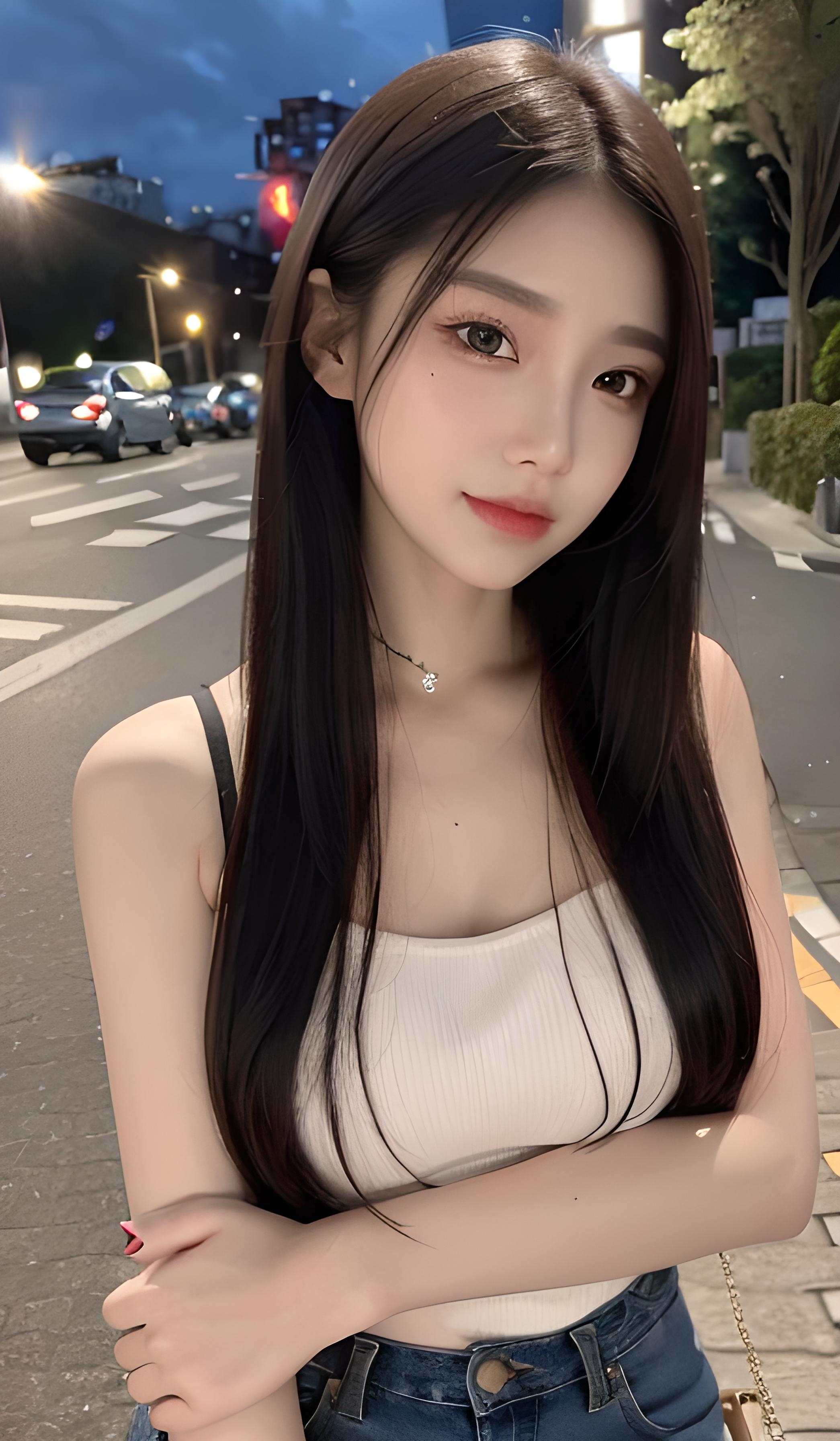 长而卷翘的睫毛,如同蝴蝶翅膀般轻盈,为她的眼神增添了几分神秘与深邃