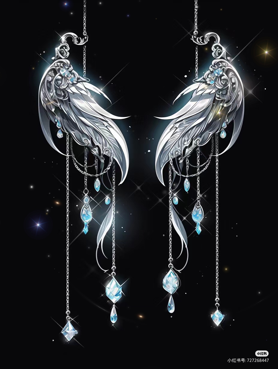 银色耳饰,你们喜欢哪个#二次元专属交流地