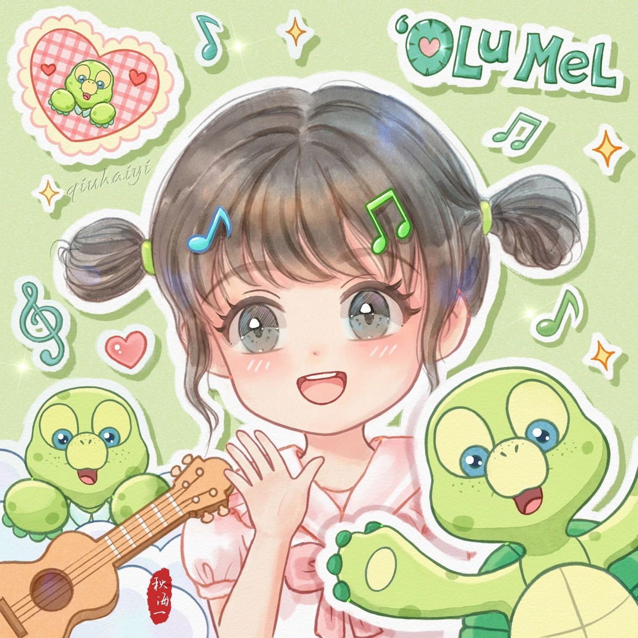 可琦安,杰拉多尼,奥乐米拉|迪士尼闺蜜头像 画师:秋海一