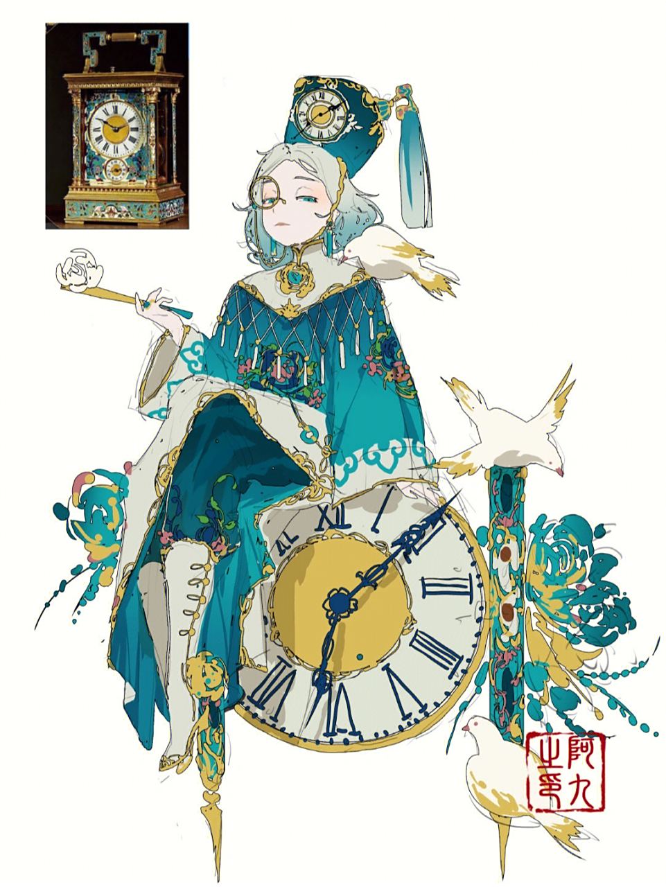 白鸽少女,生来自带魔法