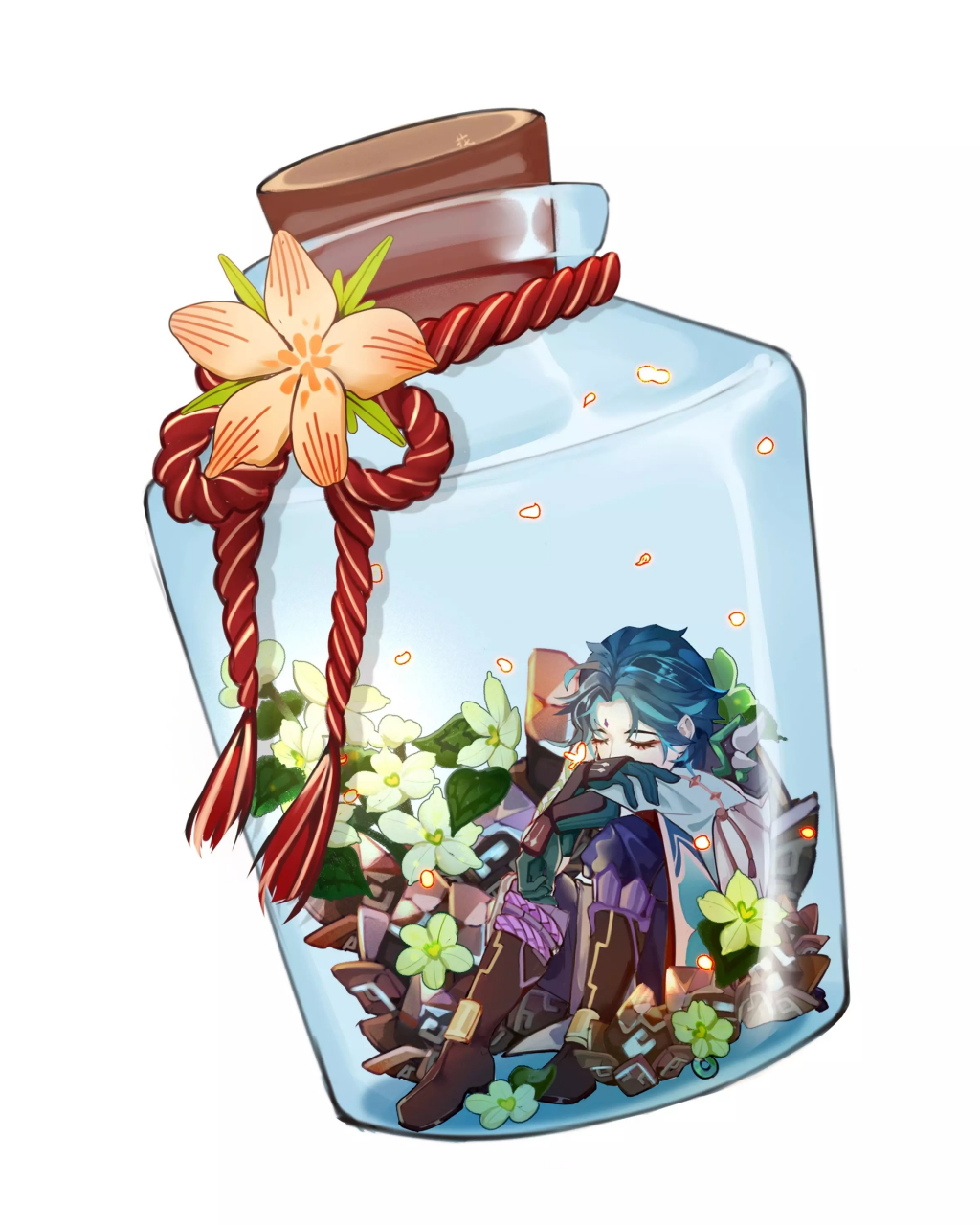 『捕风瓶』 ——培养瓶中添加足量的未熟之玉和清心,几个月之后就能