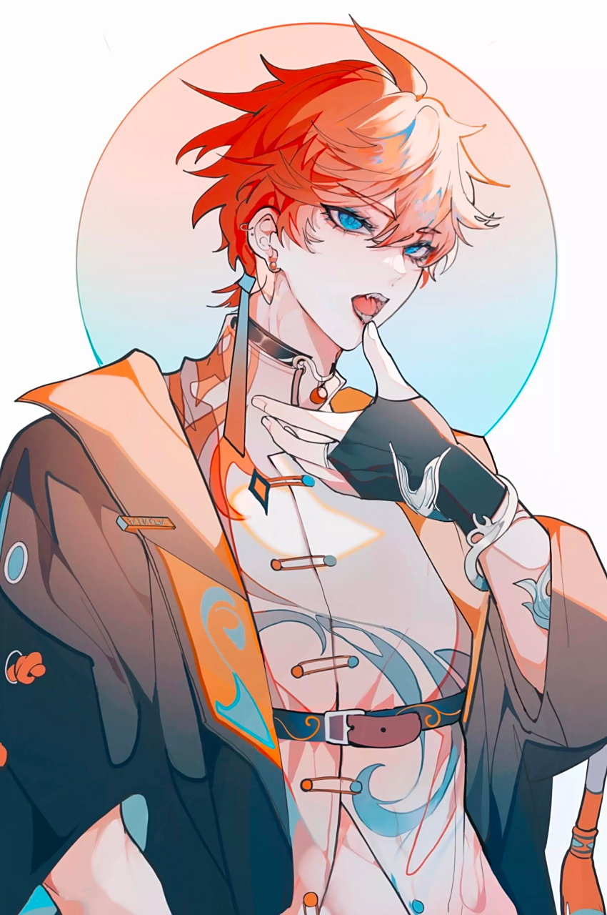 这就是成男的魅力吗[吃鲸]#原神#   画师:子午