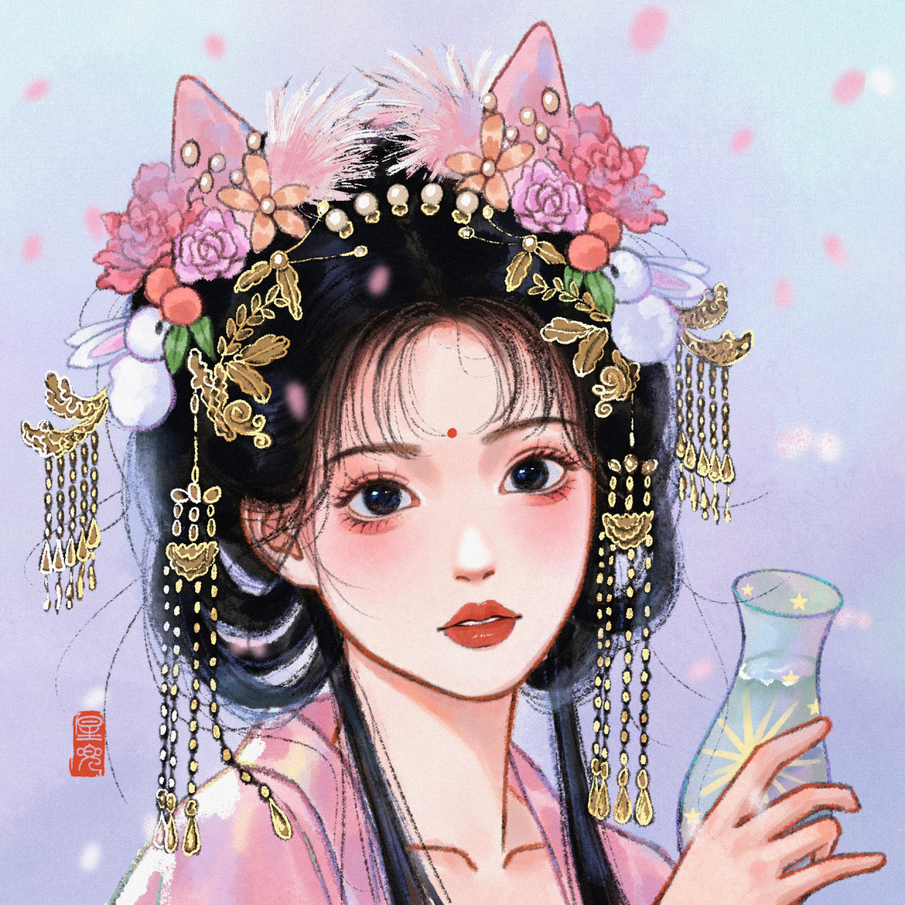 十二星座古风少女头像             画师:星兜儿爱画画