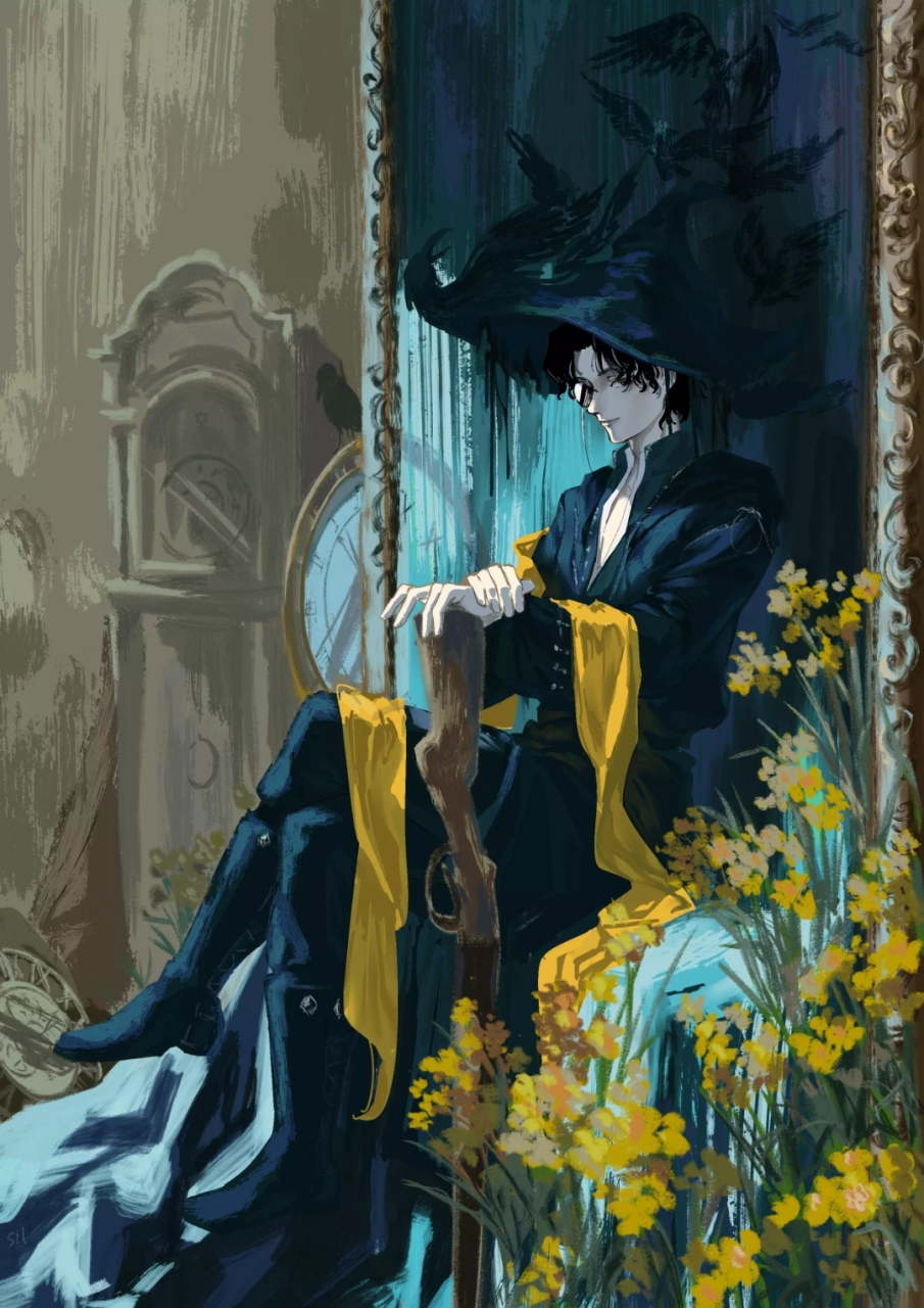 赞美阿蒙(递单片眼镜02  画师:silencio