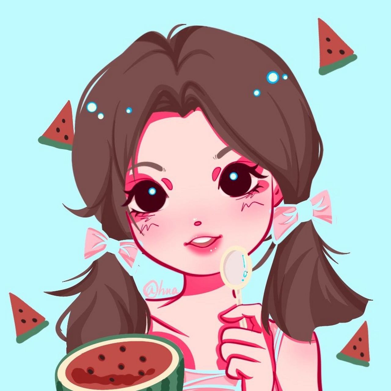 可爱女生头像 画师:嘎嘣脆ahua