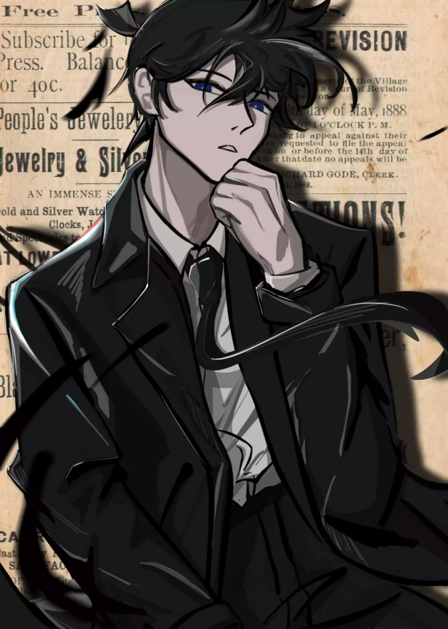 黑k和黑s,气场太强了!  画师:-荒诞愚者