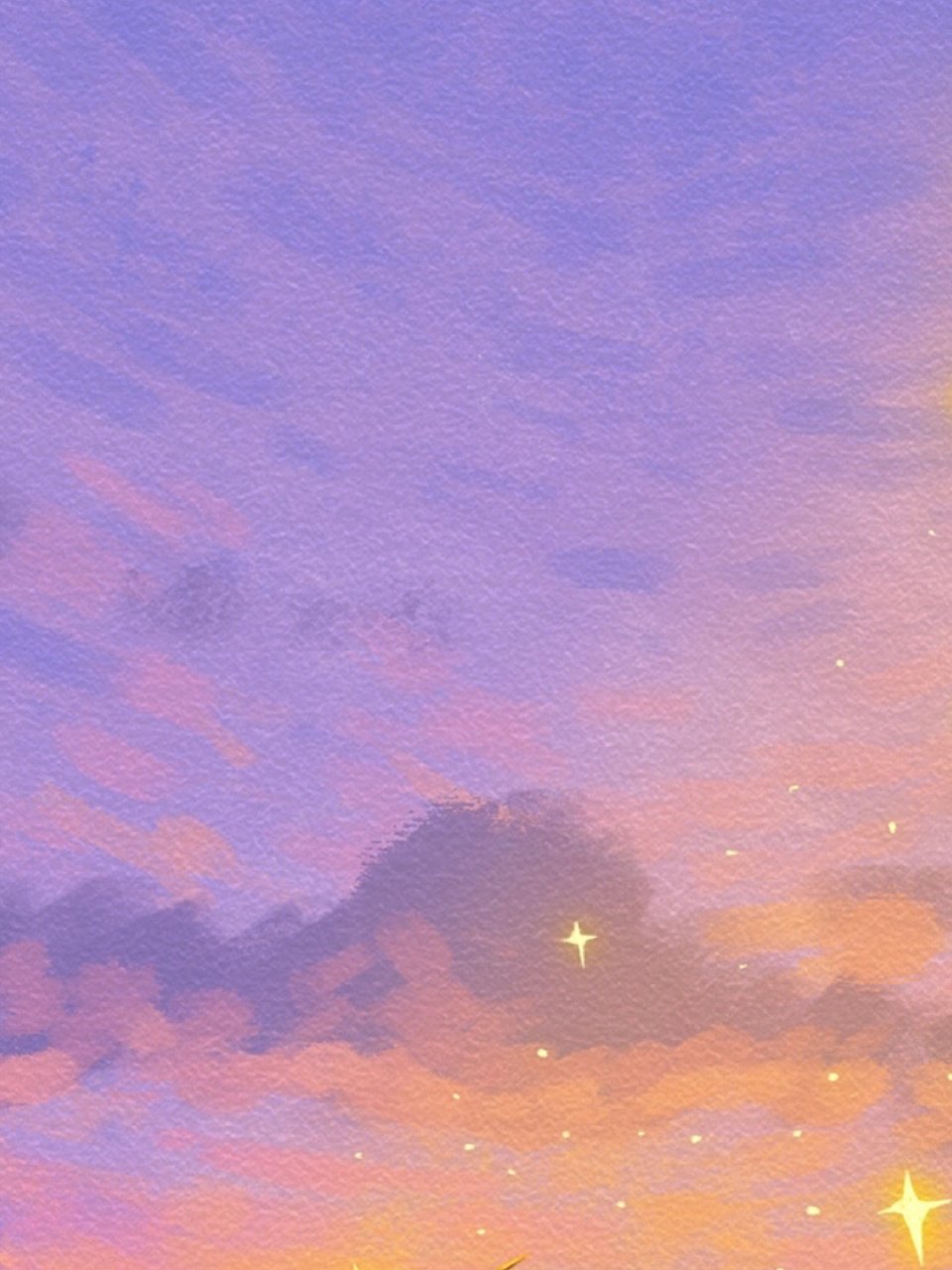 紫色的晚霞,映在海面 路灯撒下了点点星光 在某个时刻,一切都是刚刚好