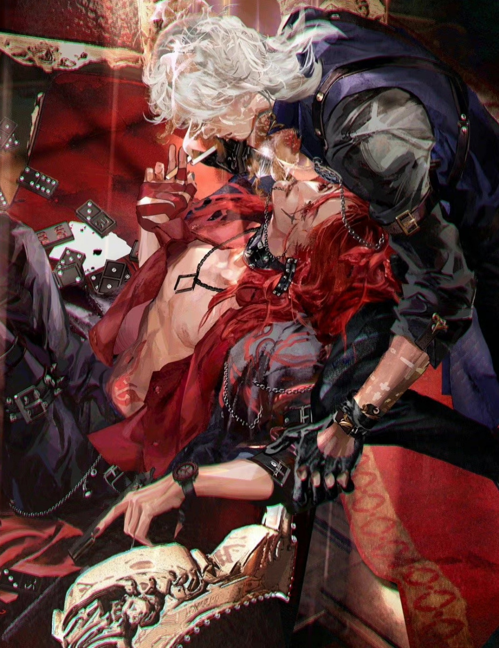 "喂,借个火."  画师:黑芝麻糊再战一年戚顾本