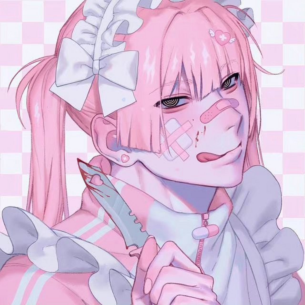 粉色系病娇男孩.  画师:gyuing666