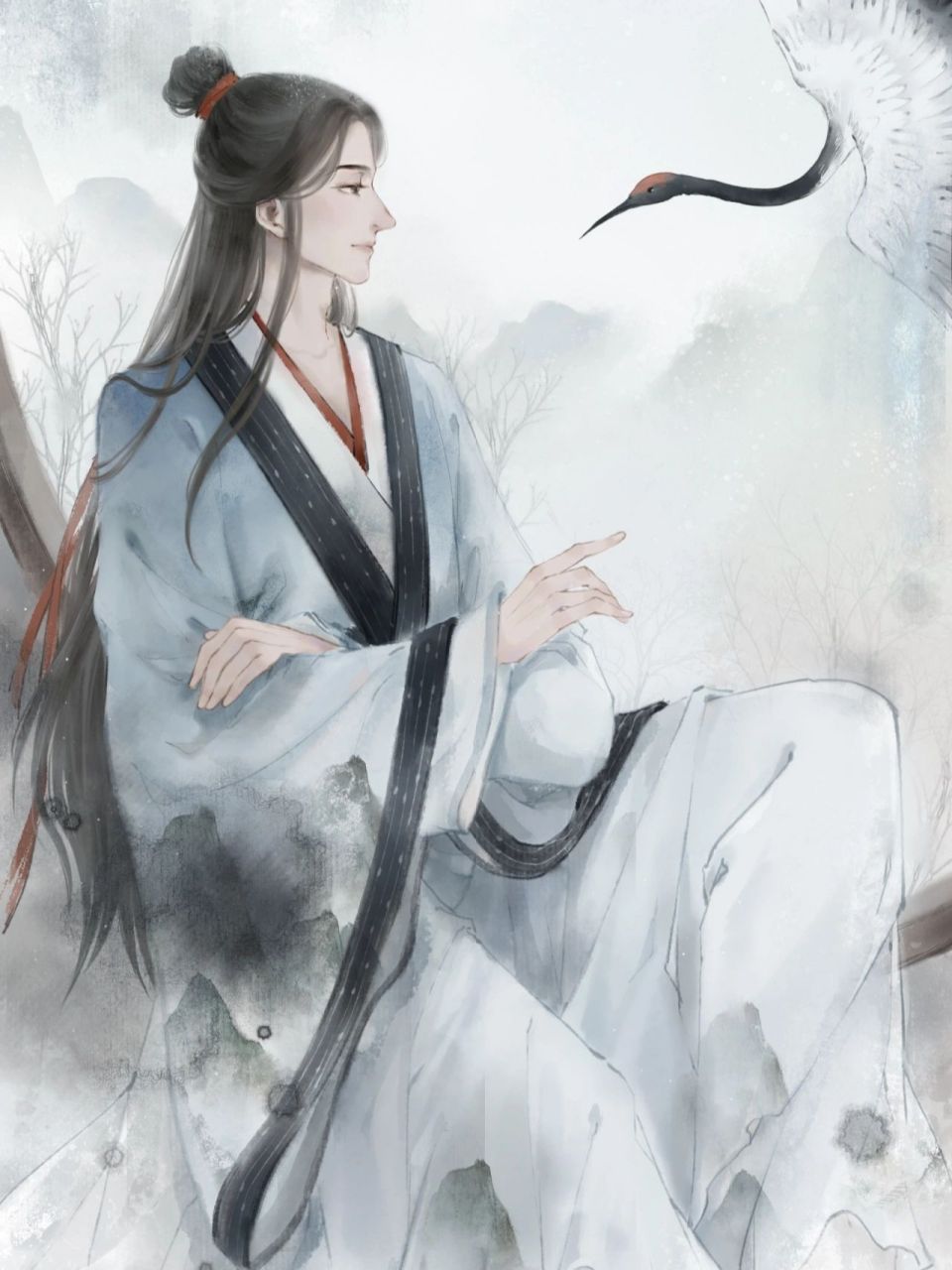 古风插画 | 树拟人合集 | 美男子  插画师阿贡