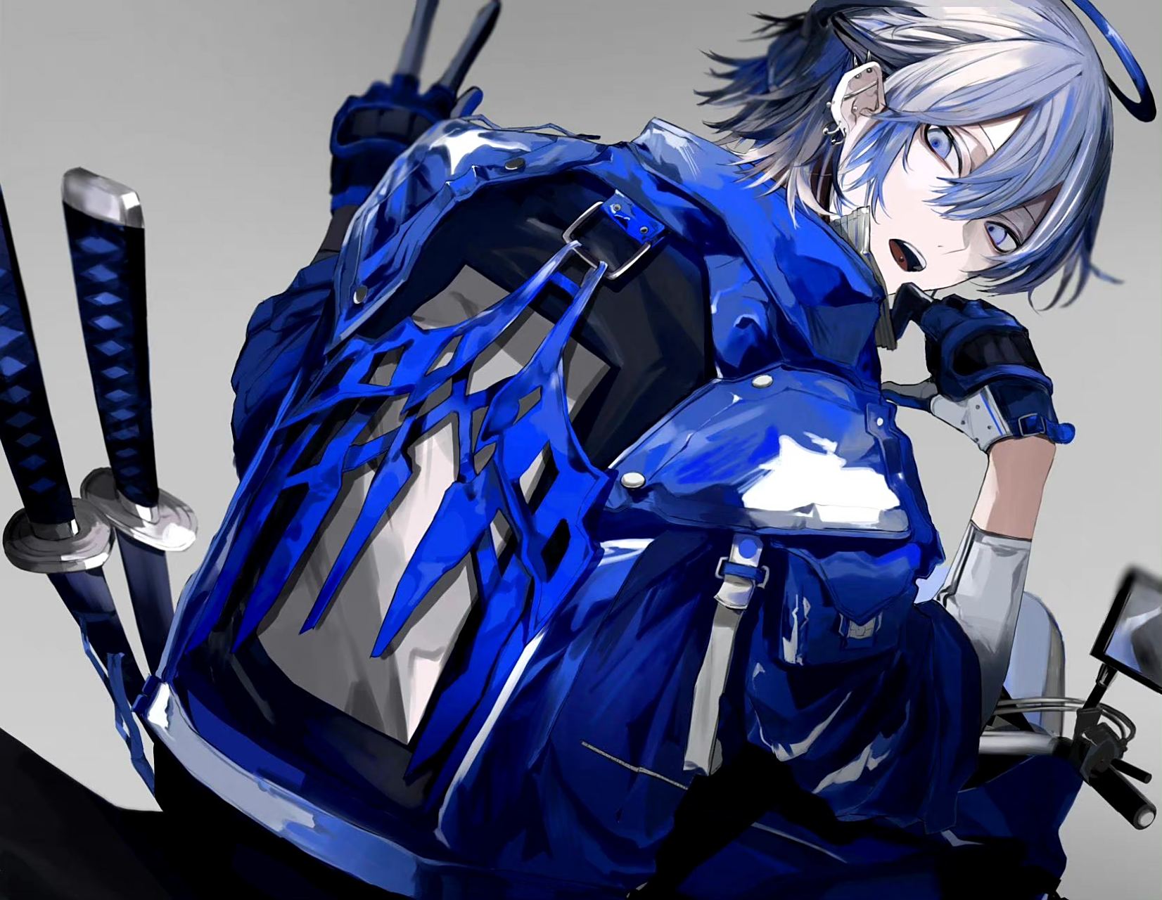 蓝色系帅气美少年97  画师:kuki8117