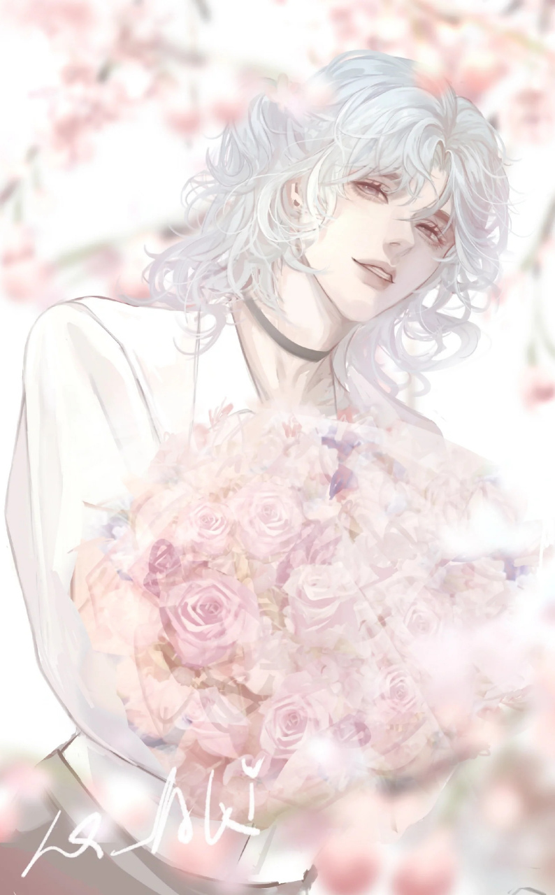 洛温-花语#188男团#   画师:_1q