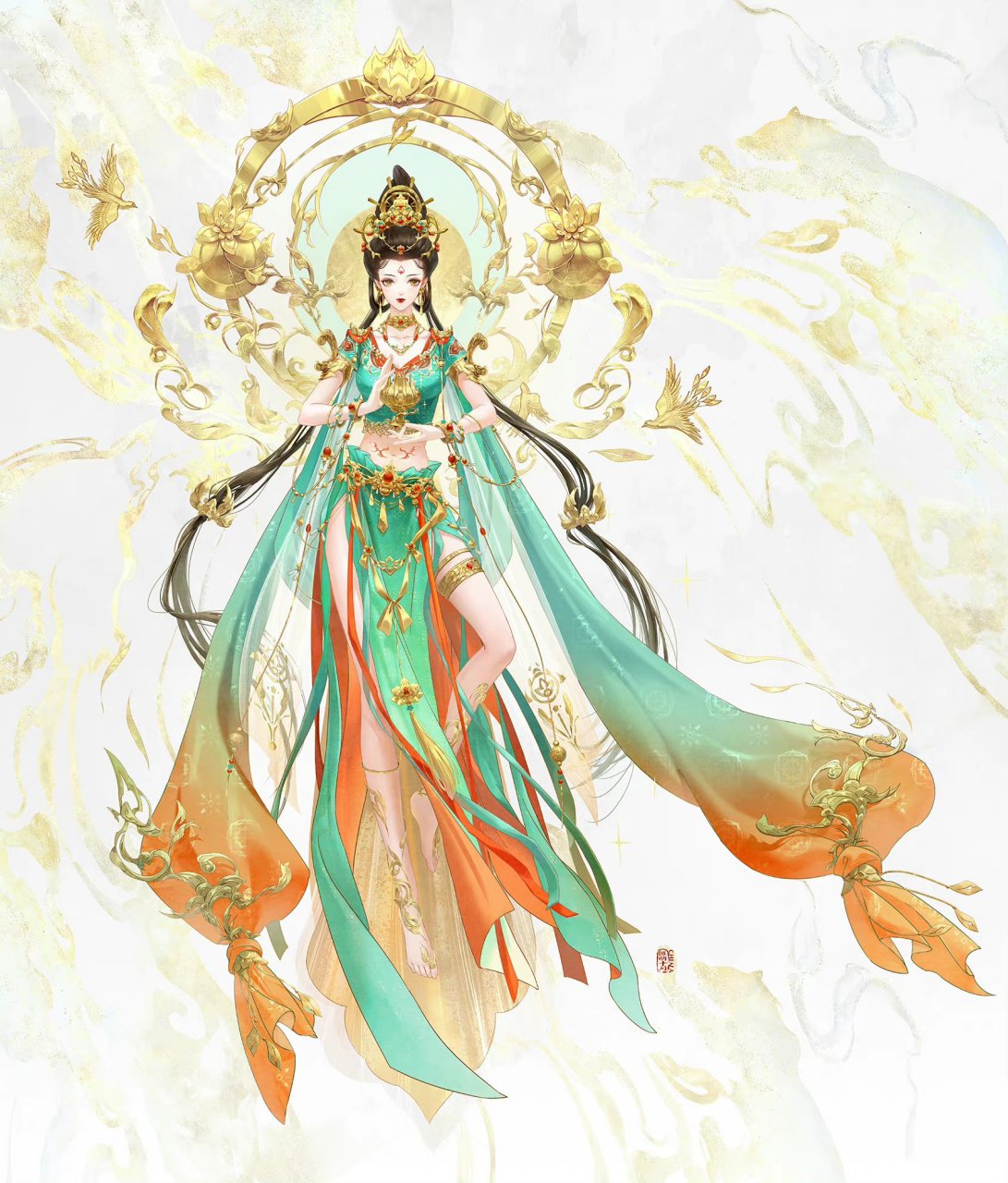 敦煌舞女  画师:匪萌十月