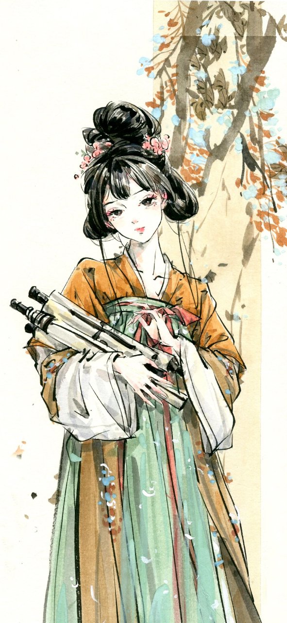 古风女子插画壁纸 画师:迟迟chichi 676767