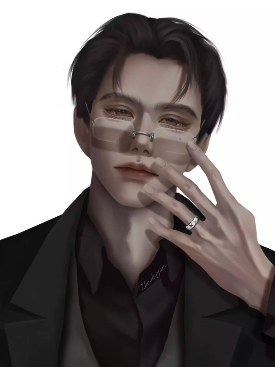 虞仲夜×刑鸣  画师:照落间