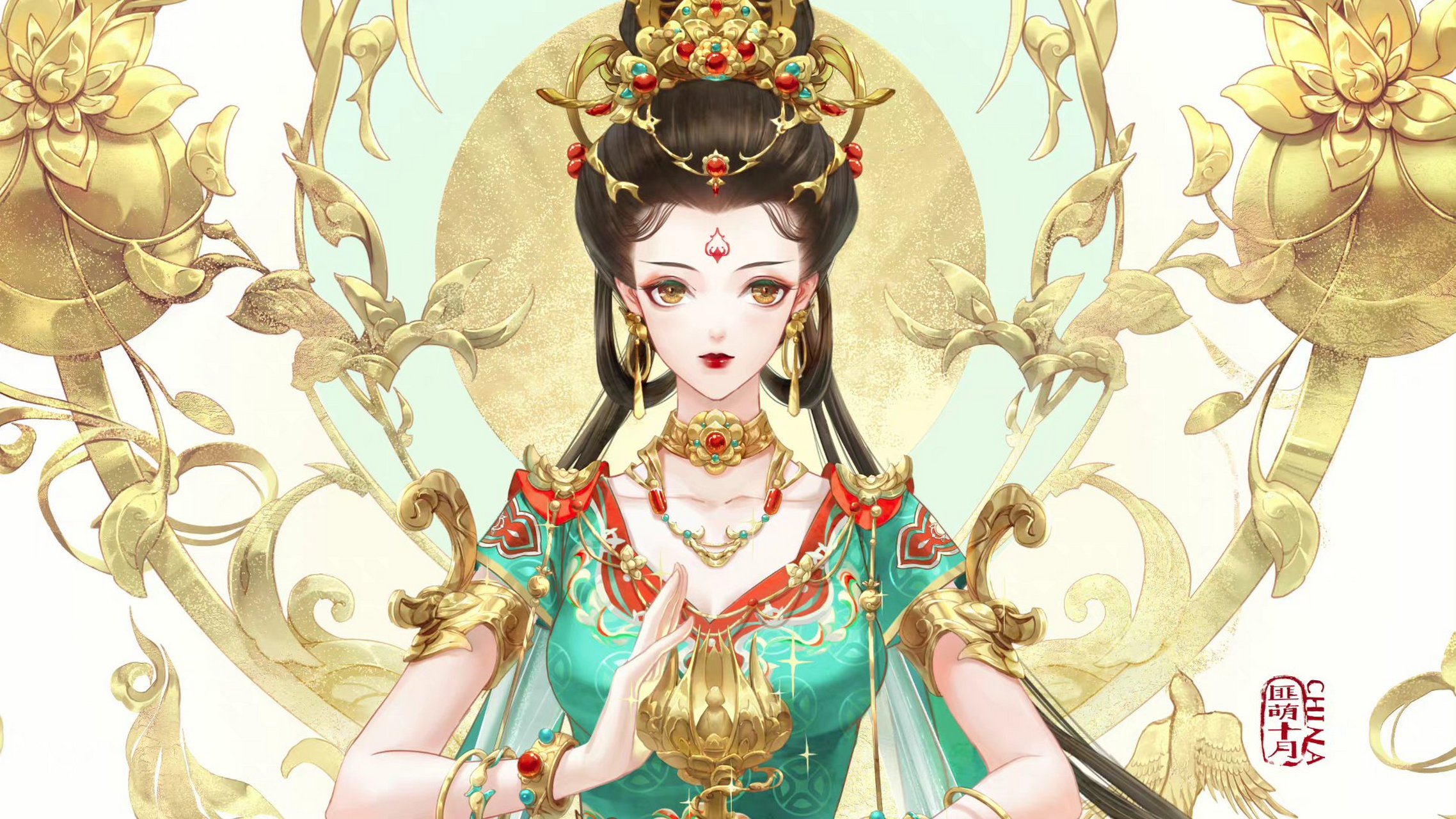 敦煌舞女  画师:匪萌十月