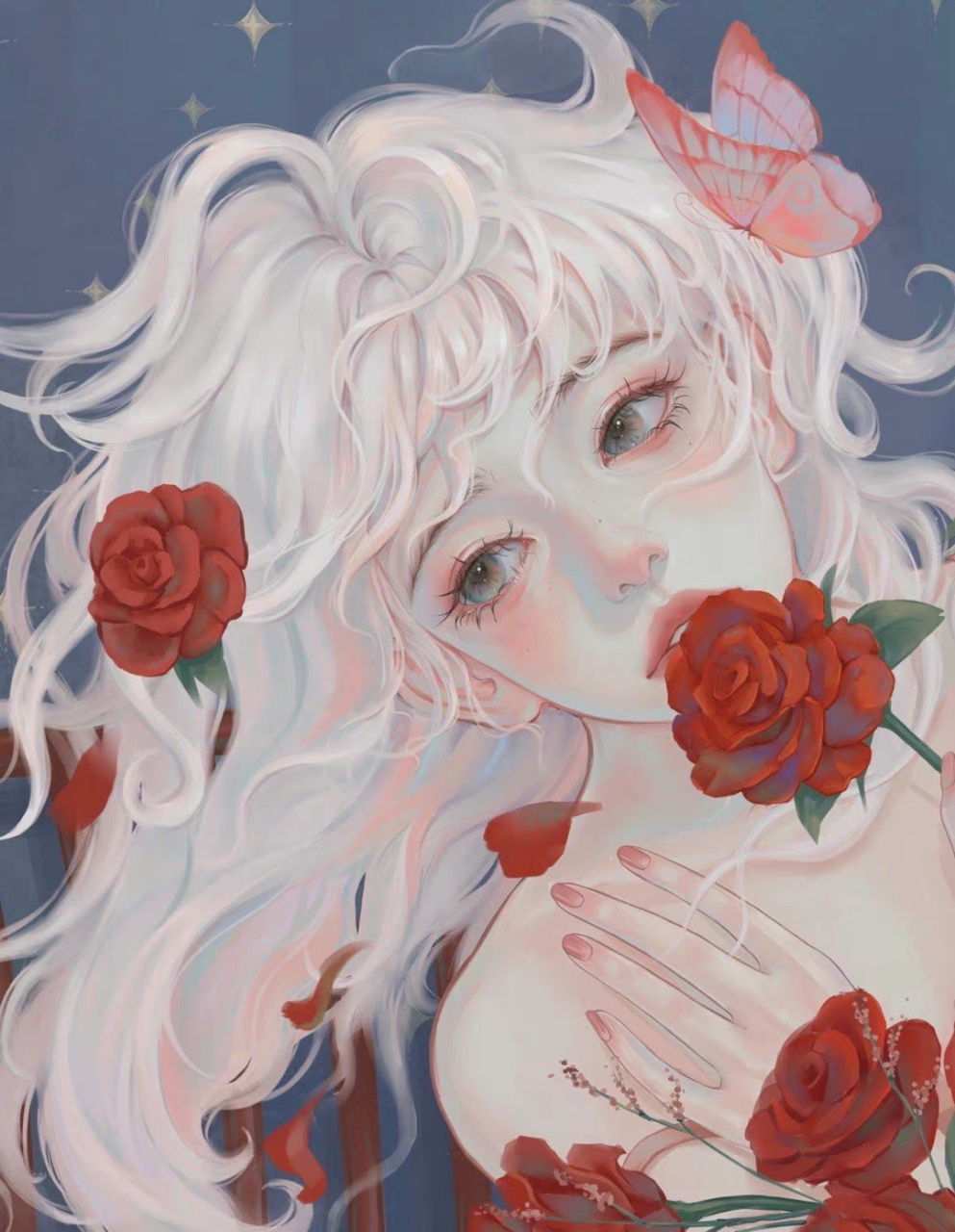 玫瑰少女,画师:万万岁lancyy