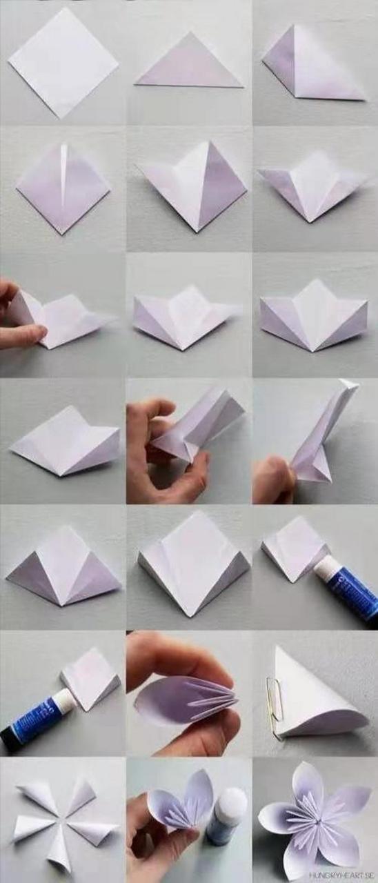 创意手工diy# 既可爱又好看的小花折纸教程来了,希望大家喜欢