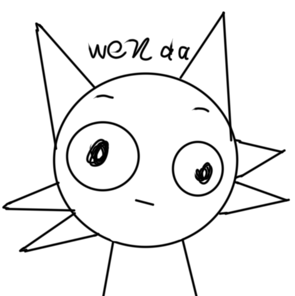 亲手画的.谁敢用这三个抽象头像?是我随便画的呀.喜欢哪走当头像?