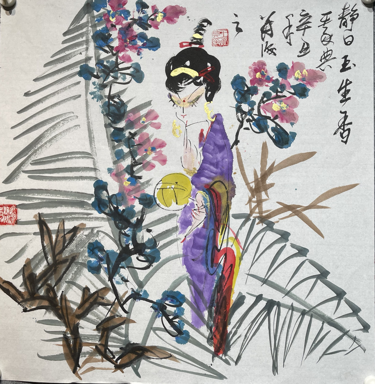 中美协理事王承典老师 王承典老师精品斗方,68cm*68cm