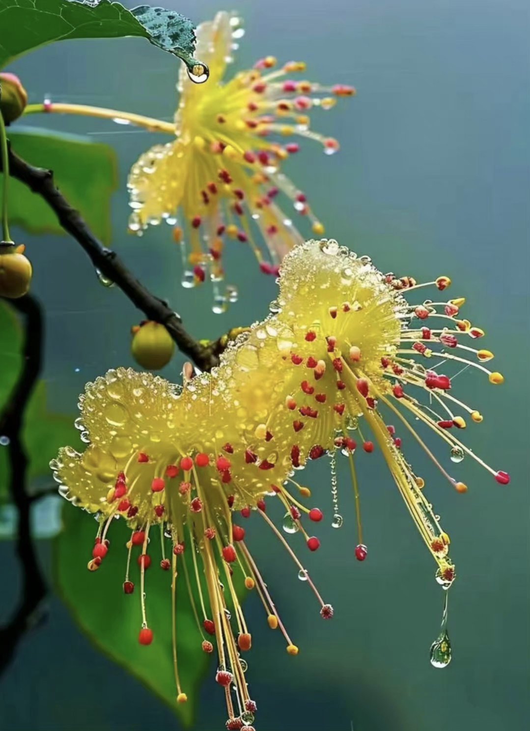 各种雨中花的图片图片