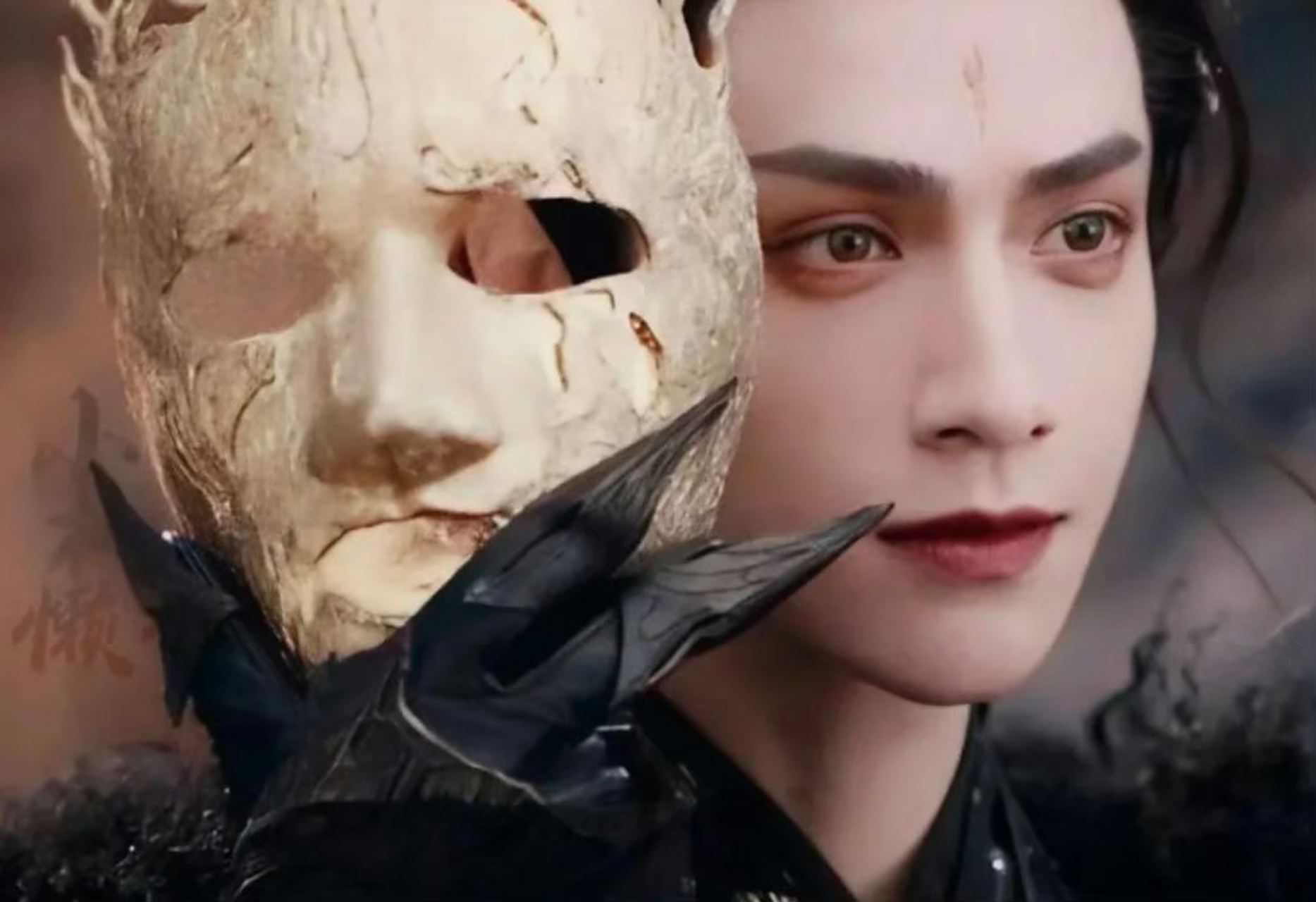 "这面具好丑,摘面具前:什么b人在这作妖,摘面具后:哥哥,毁天灭地累不