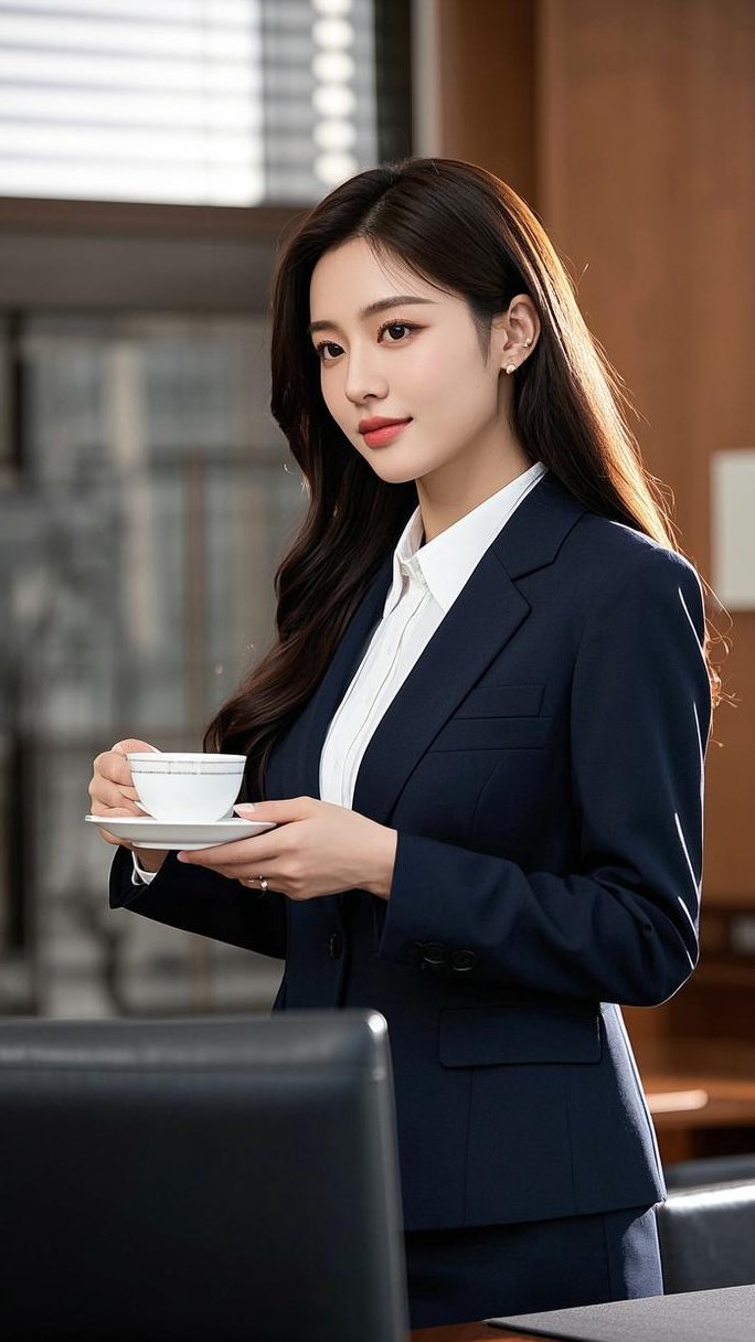 这么漂亮又能干的女秘书,我们老板太有眼光了,每次带着秘书出去找客户