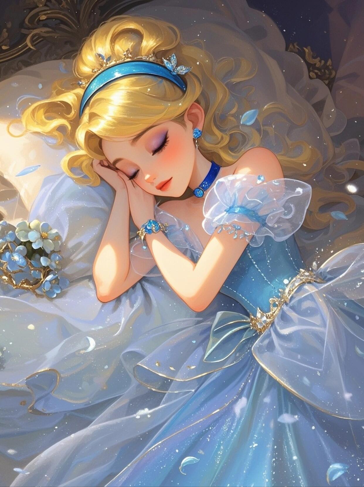 "睡眠编织着最细腻的魔法, 让童话在月光下长出新的枝桠" 这组