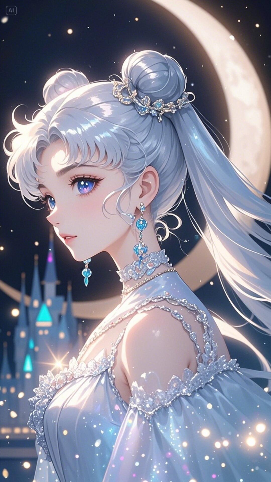 美少女战士水冰月银发壁纸