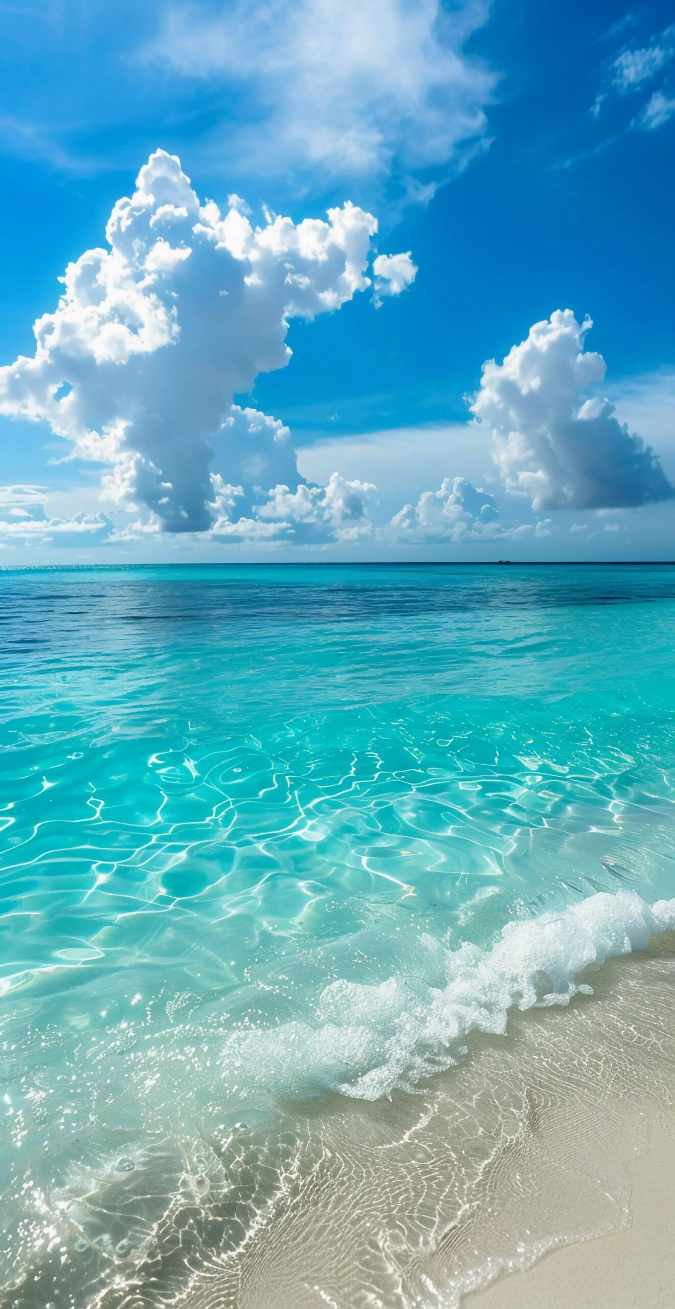 哇,这海景美得让人窒息,仿佛能听到海浪轻抚沙滩的声音,真想马上跳