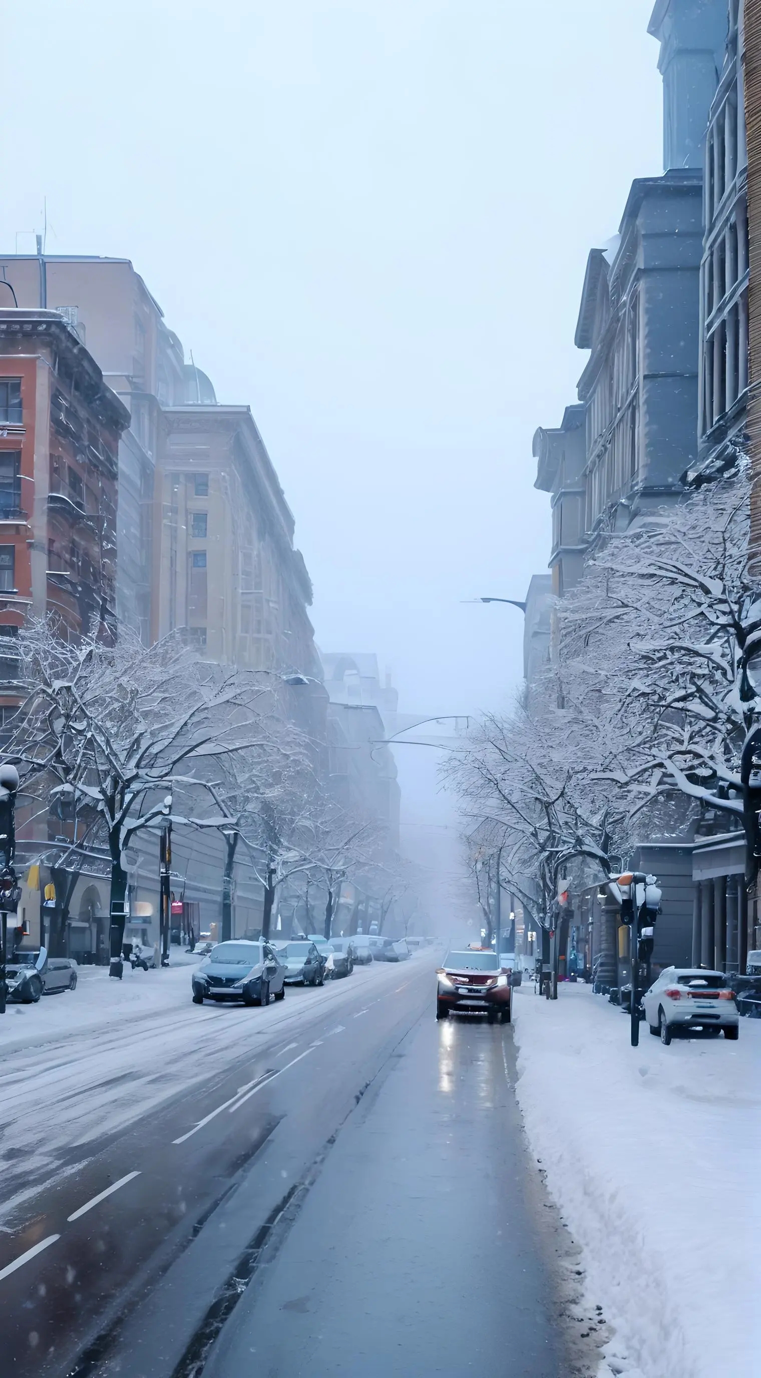 城市下雪天图片大全图片