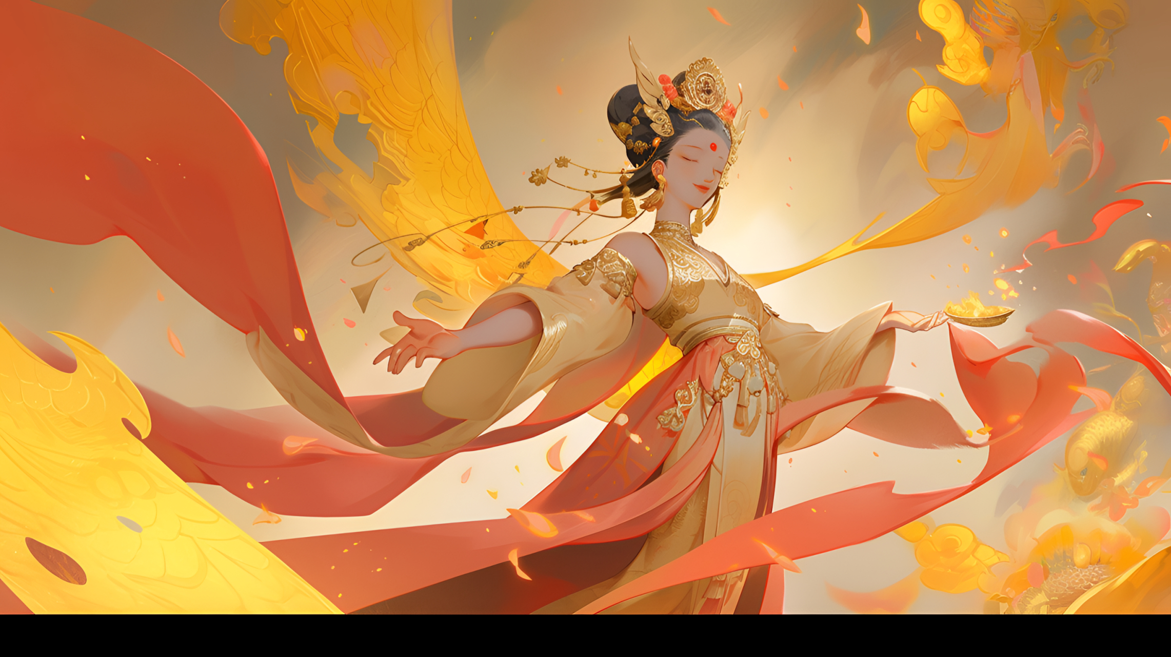 【天女洛神】华灯初上,金缎璀璨.