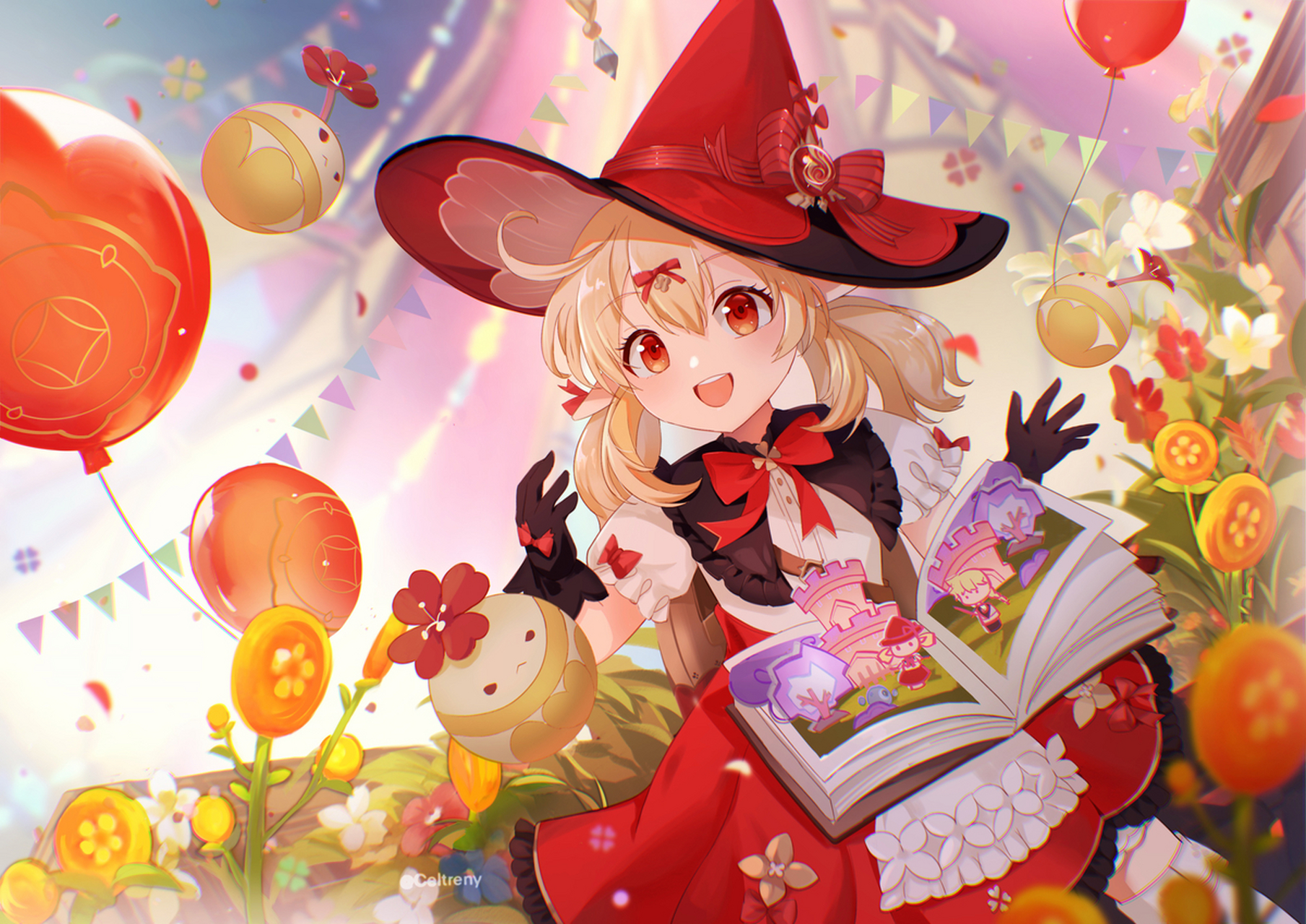 可莉的梦中花园 #原神#  画师:celtreny