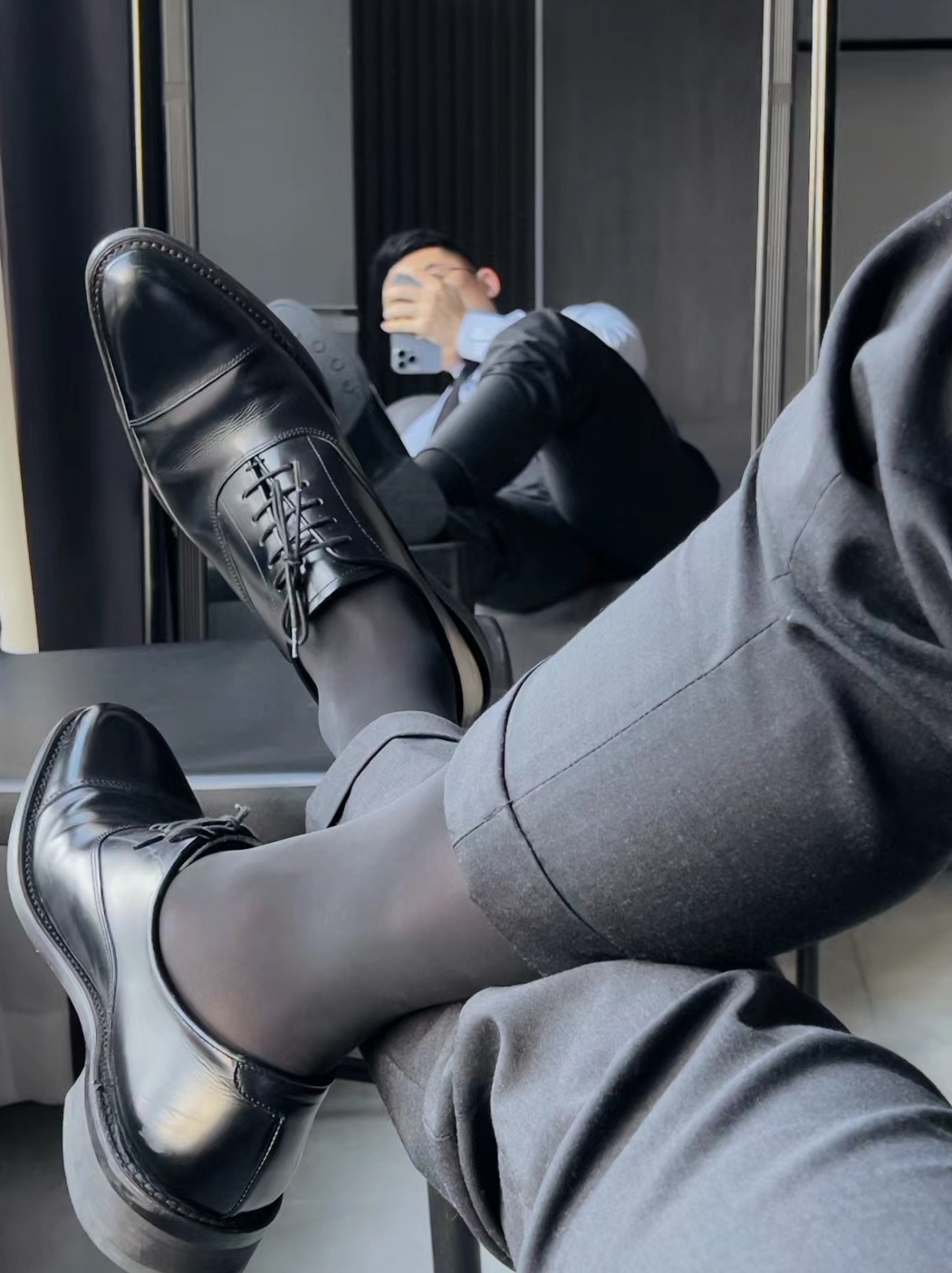 男士皮鞋丝袜正装