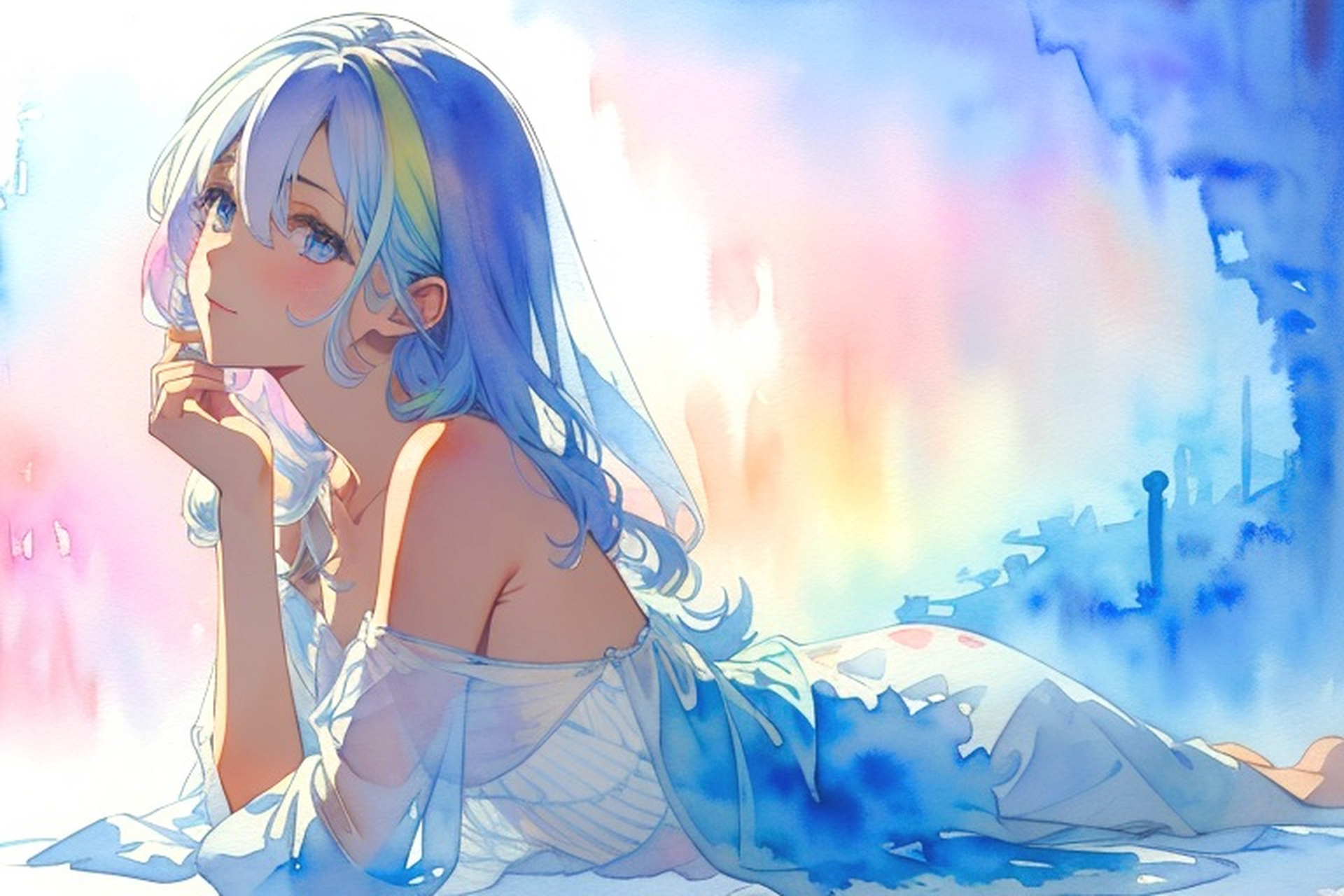 8023# 待你长发及腰之时,我就给你一起走.#二次元# #二次元美图