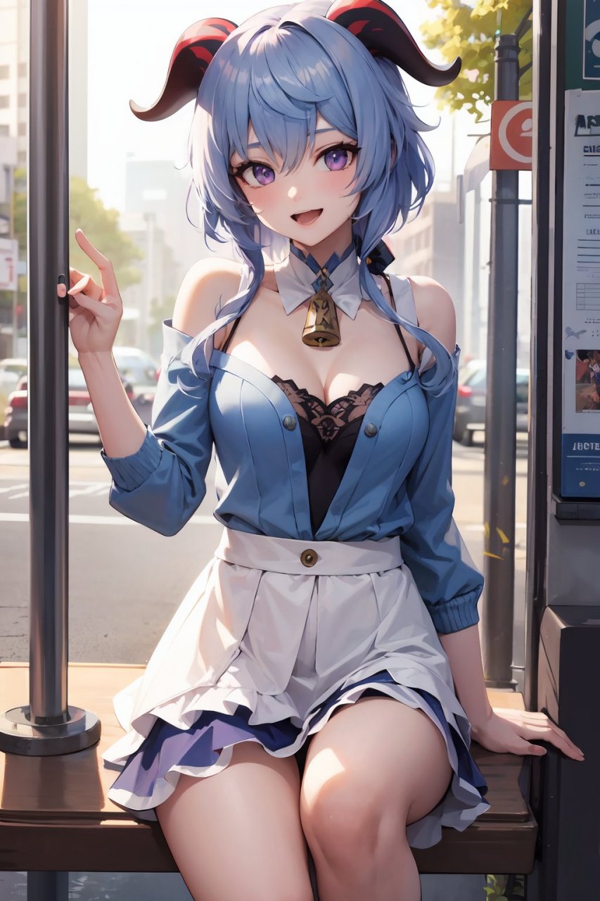 甘雨与jk,女高风与青春少女,只有甘雨可以完美胜任了吧 #原神# #二