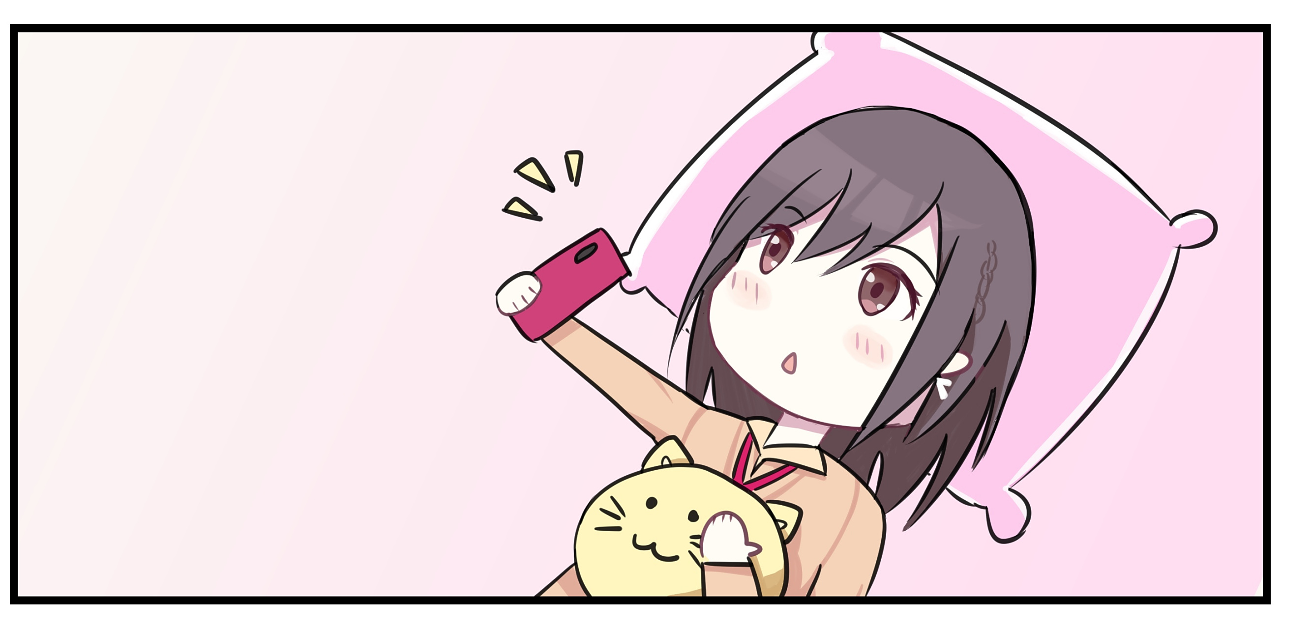 "啪…啊!"在床上躺着玩手机的坏处#二次元# #动漫