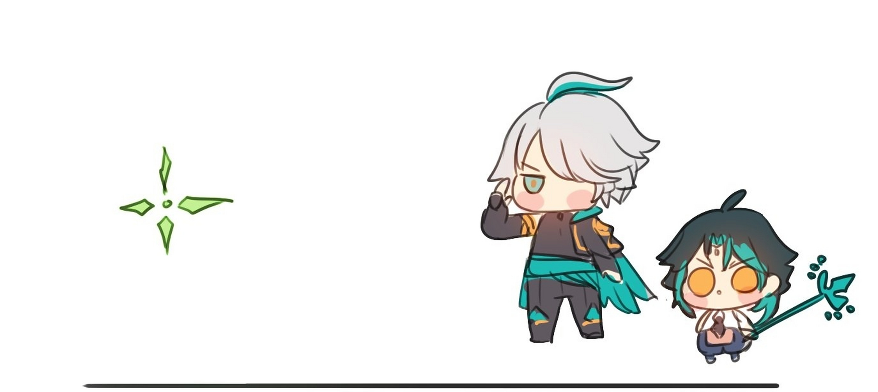 魈:"哇塞!他好帅!